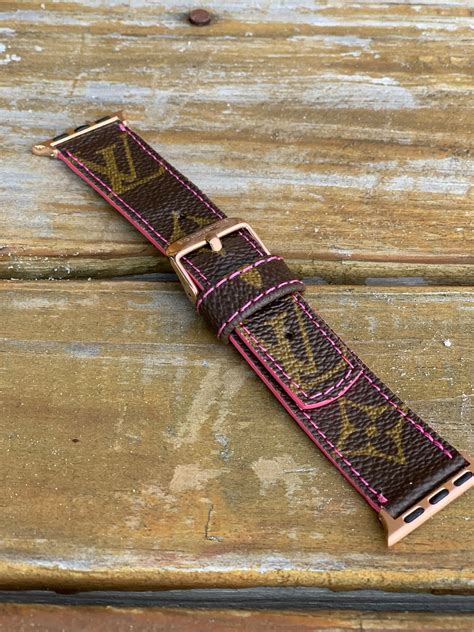 louis vuitton apple watch band pink|Louis Vuitton watch band replacement.